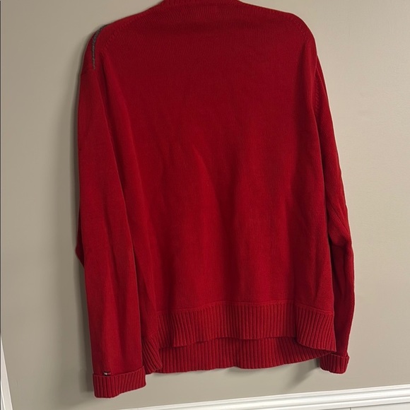 Tommy Hilfiger Red and Black Crewneck Sweater - Picture 4 of 4